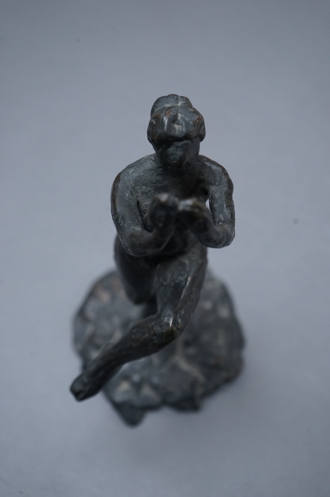 Patrick LaRoche, bronze figure, 19cm high